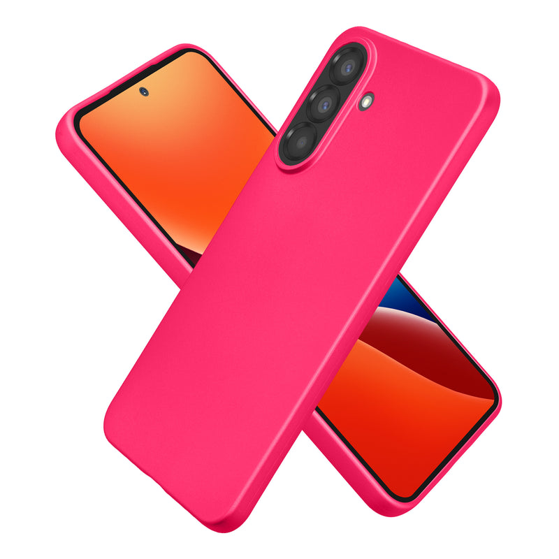 kwmobile Case kompatibel mit Samsung Galaxy A37 5G Hülle - Schutzhülle aus Silikon metallisch schimmernd - Handyhülle Metallic Pink Metallic Pink  