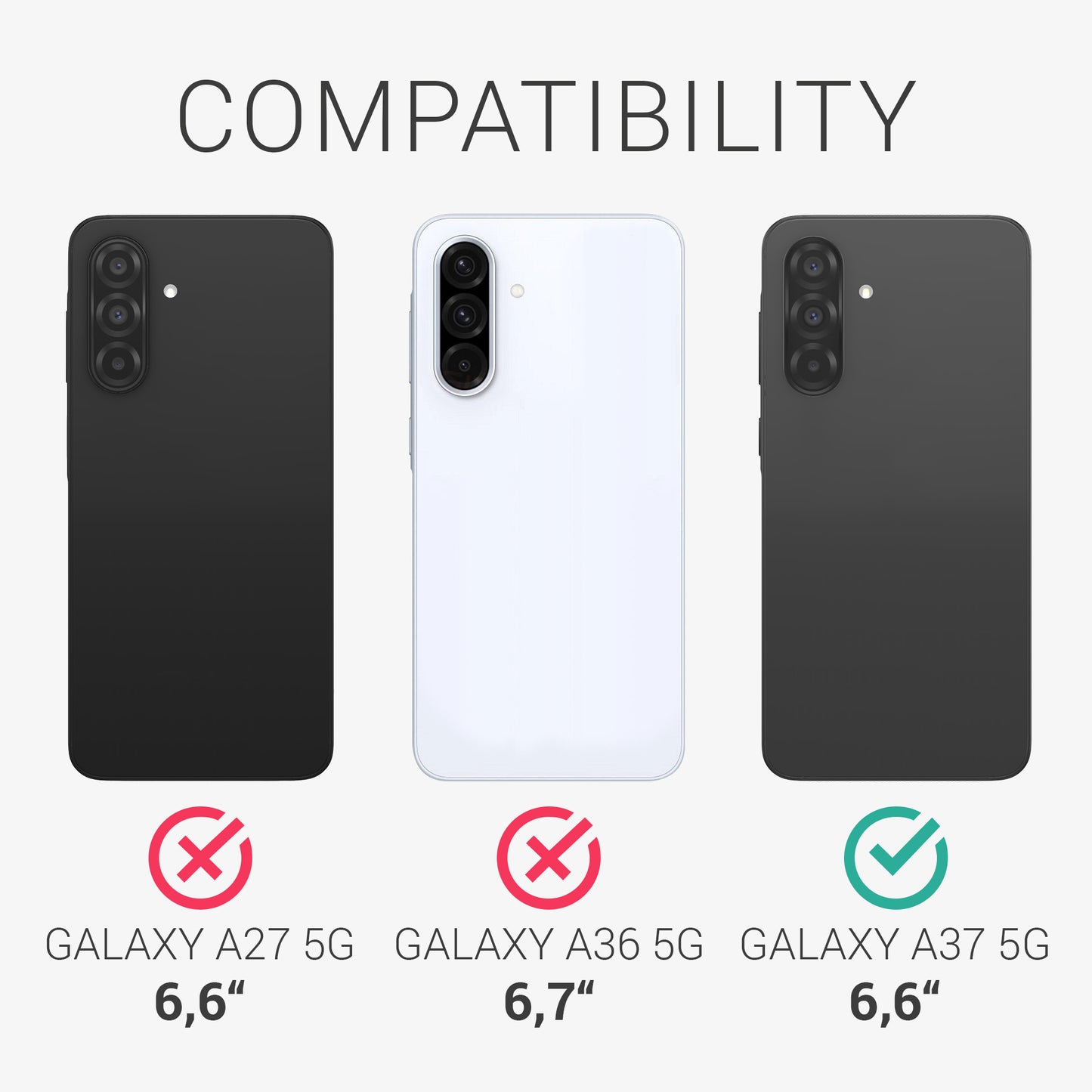 3x Matte Screen Protector compatible with Samsung Galaxy A37 5G