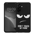 kwmobile Cover compatible with Samsung Galaxy A37 5G - Silicone Phone Case - Don't touch my Phone