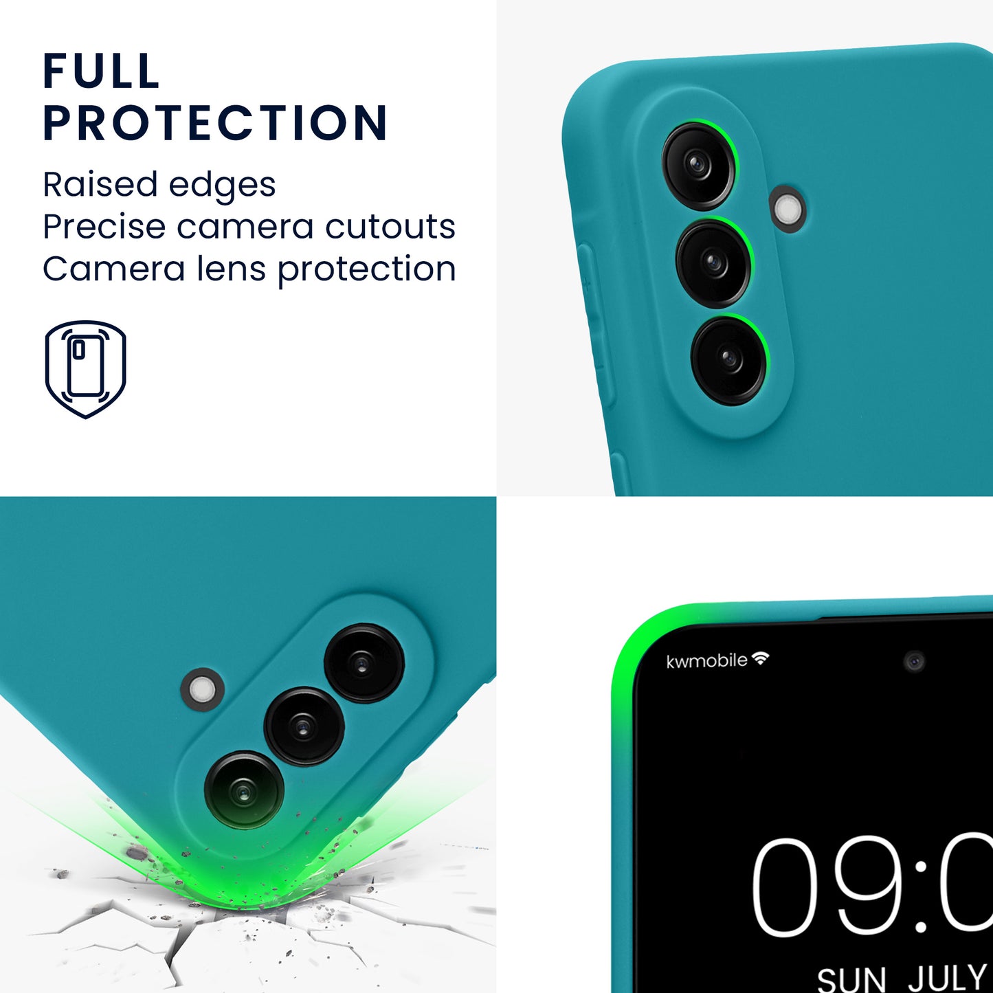 kwmobile Phone Case for Samsung Galaxy A37 5G - Soft Silicone Case - Protective Cover