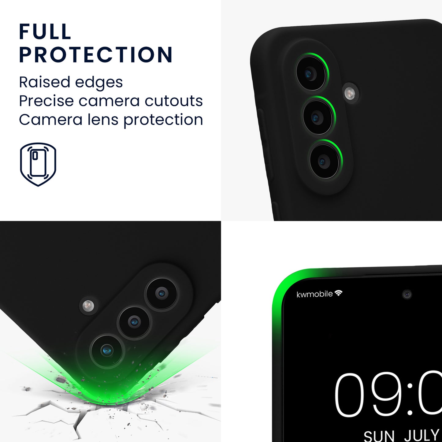 kwmobile Phone Case for Samsung Galaxy A57 5G - Soft Silicone Case - Protective Cover