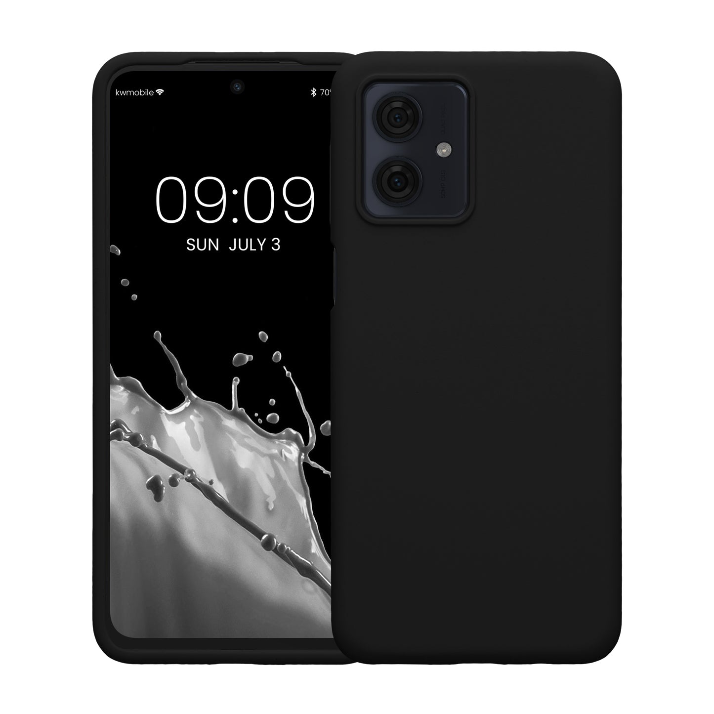 kwmobile Phone Case for Motorola Moto G54 5G Case - Silicone - Wireless Charging - Protective Cover