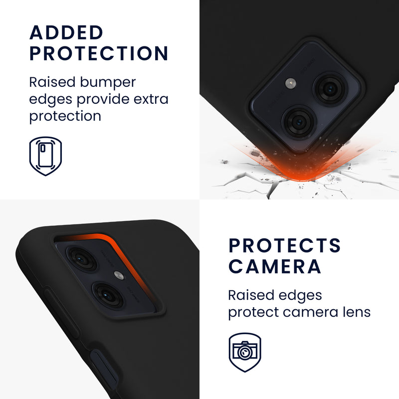 kwmobile Phone Case for Motorola Moto G54 5G Case - Silicone - Wireless Charging - Protective Cover