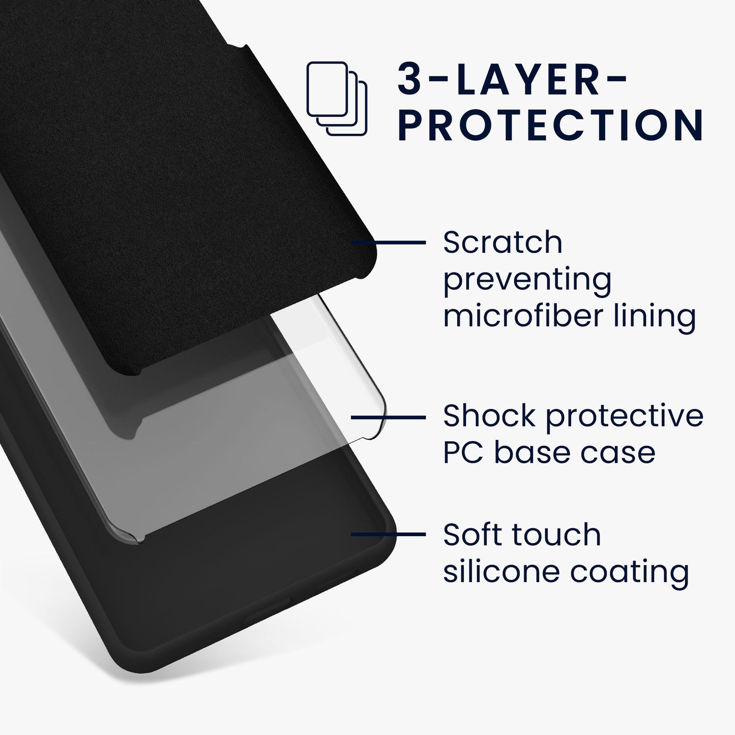 kwmobile Phone Case for Motorola Moto G54 5G Case - Silicone - Wireless Charging - Protective Cover