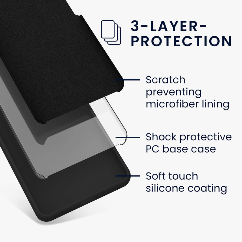 kwmobile Phone Case for Motorola Moto G54 5G Case - Silicone - Wireless Charging - Protective Cover