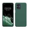 kwmobile Hülle kompatibel mit Motorola Moto G54 5G Hülle - Silikon Handy Case - Handyhülle weiche Oberfläche - kabelloses Laden - Tannengrün Tannengrün  