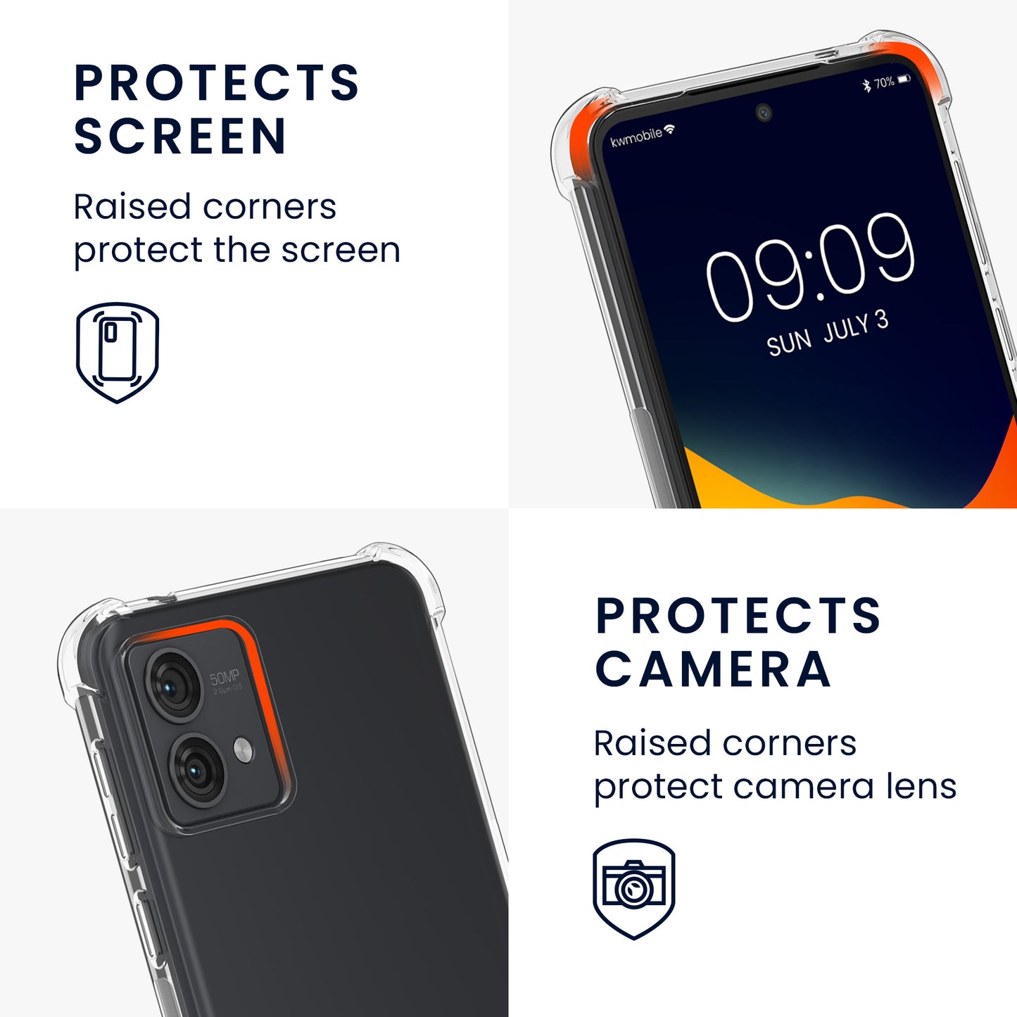 kwmobile Necklace Case compatible with Motorola Moto G84 5G Cover