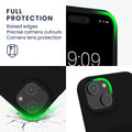 kwmobile Phone Case for Apple iPhone 15 Case with Finger Holder and Stand Protective Cover