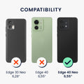 kwmobile Phone Case for Motorola Edge 40 Neo - Silicone Case - Wireless Charging - Protective Cover