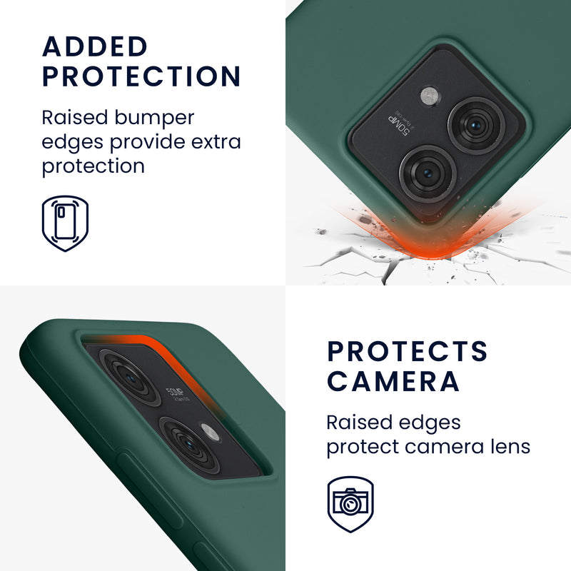 kwmobile Phone Case for Motorola Edge 40 Neo - Silicone Case - Wireless Charging - Protective Cover
