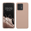 kwmobile Hülle kompatibel mit Motorola Edge 40 Neo Hülle - Silikon Handy Case - Handyhülle weiche Oberfläche - kabelloses Laden - Altrosa Altrosa  