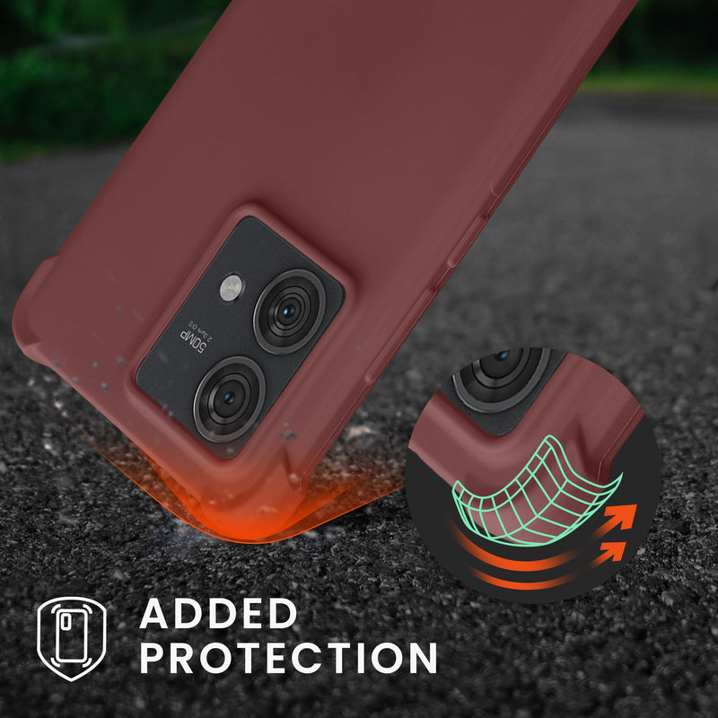 kwmobile Necklace Case compatible with Motorola Edge 40 Neo - Cover with Lanyard - Silicone Protective Case