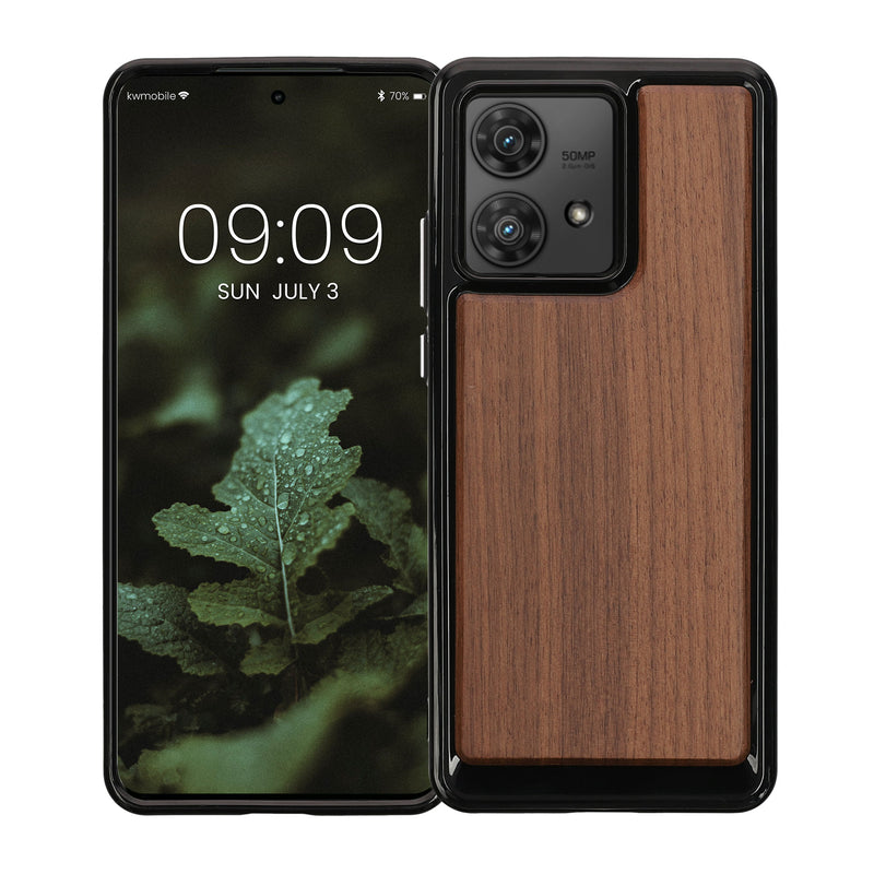 Wooden case with TPU bumper for Motorola Edge 40 Neo