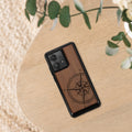 Wooden Hard Case with TPU Bumper for Motorola Edge 40 Neo Compass Vintage