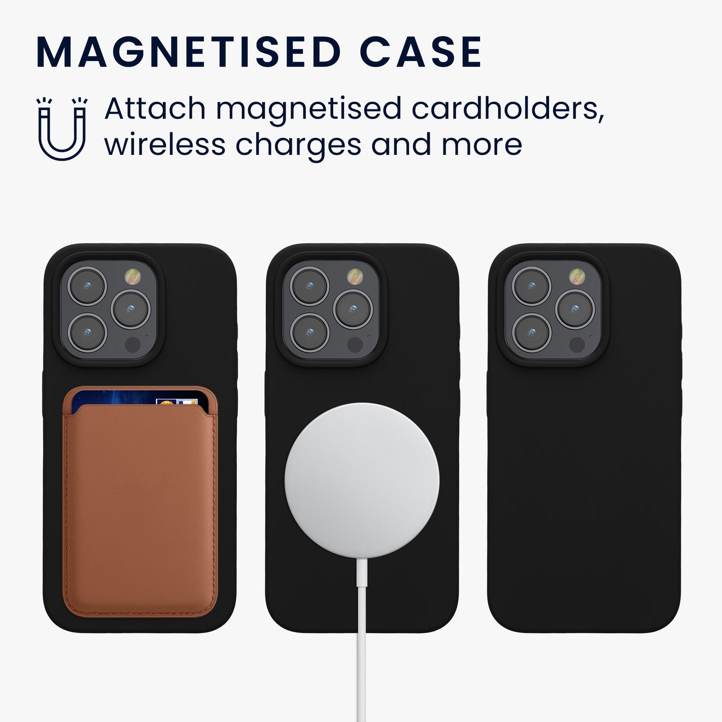 kwmobile Case Compatible with Apple iPhone 15 Pro Case Magnetic Silicone Case Compatible with MagSafe Cover Rubberized