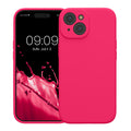 kwmobile Case Compatible with Apple iPhone 15 - Silicone Rubberised Case - Phone Cover - Mobile Phone Case