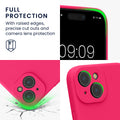 kwmobile Case Compatible with Apple iPhone 15 - Silicone Rubberised Case - Phone Cover - Mobile Phone Case