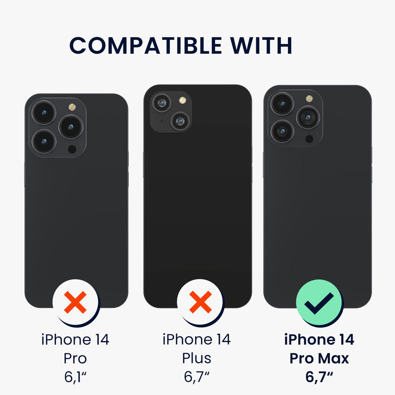 kwmobile Necklace Case compatible with Apple iPhone 14 Pro Max Case