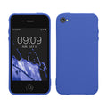 kwmobile Hülle kompatibel mit Apple iPhone 4 / 4S Hülle - weiches TPU Silikon Case - Cover geeignet für kabelloses Laden - Baltik Blau Baltik Blau  