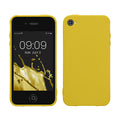 kwmobile Hülle kompatibel mit Apple iPhone 4 / 4S Hülle - weiches TPU Silikon Case - Cover geeignet für kabelloses Laden - Strahlend Gelb Strahlend Gelb  
