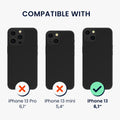 kwmobile Premium Phone Case compatible with Apple iPhone 13 Smartphone Protective Cover with Card Slot for up to 4 Cards