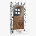 kwmobile Case Compatible with OnePlus 12 - Phone Cover - TPU Phone Case Compass Vintage