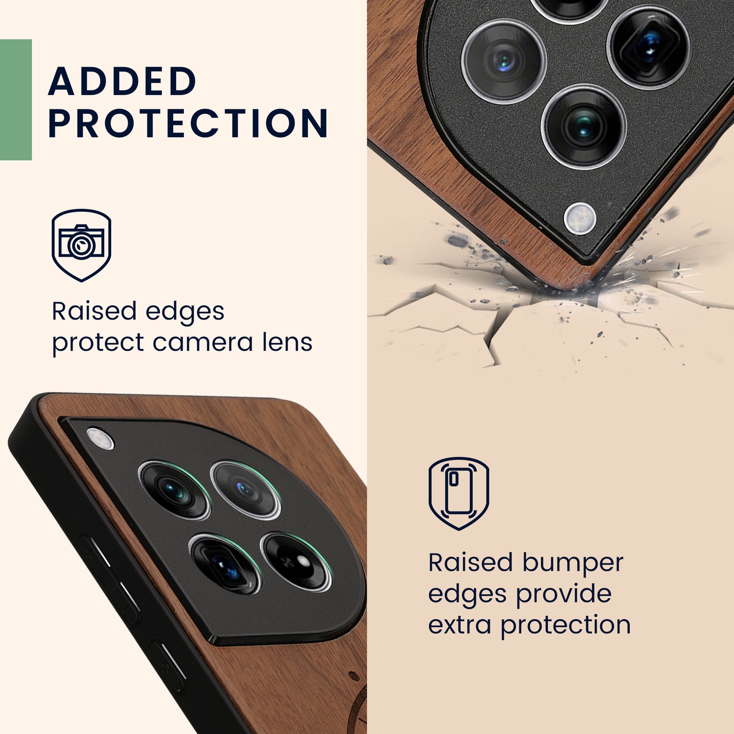 kwmobile Case Compatible with OnePlus 12 - Phone Cover - TPU Phone Case Compass Vintage