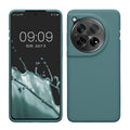 kwmobile Hülle kompatibel mit OnePlus 12 Hülle - Silikon Handy Case - Handyhülle weiche Oberfläche - kabelloses Laden - Arctic Night Arctic Night  