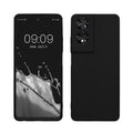 kwmobile Hülle kompatibel mit TCL 40 NxtPaper Hülle - weiches TPU Silikon Case - Cover geeignet für kabelloses Laden - Schwarz matt Schwarz matt  