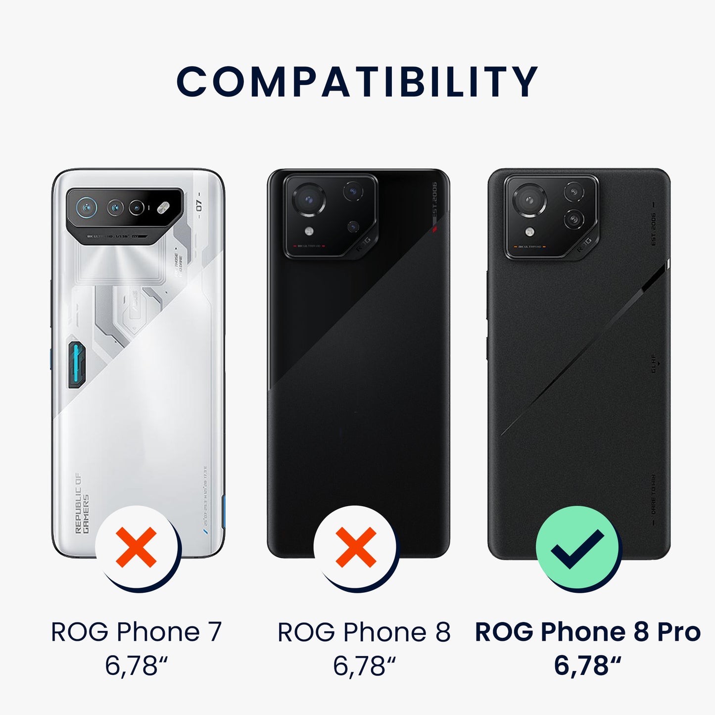 TPU Case for ASUS ROG Phone 8 Pro in Matte Black