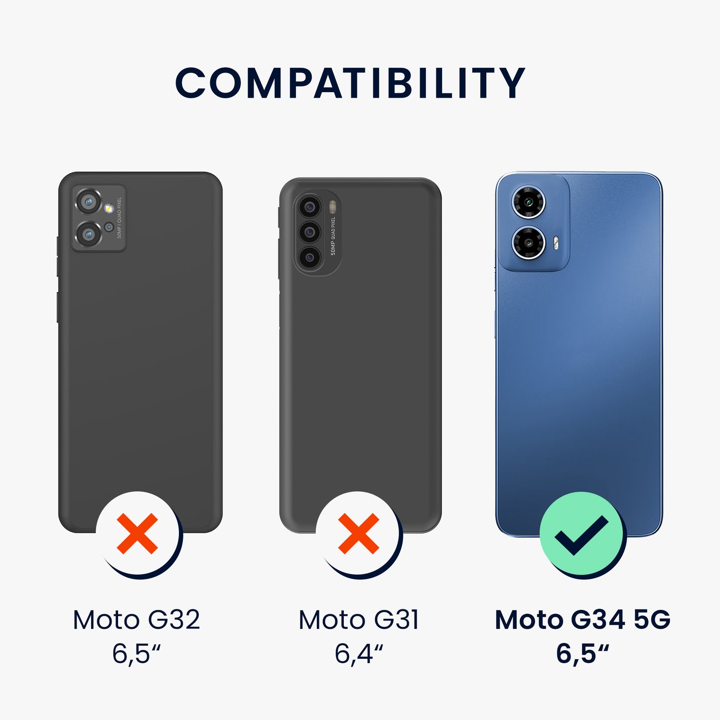 Case compatible with Motorola Moto G34 5G