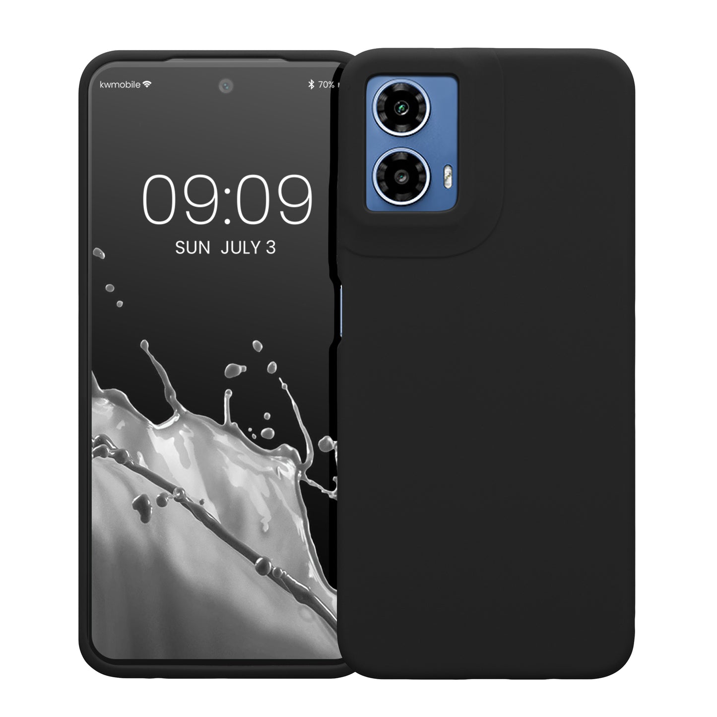 kwmobile Phone Case for Motorola Moto G34 5G Case Silicone Wireless Charging Protective Cover