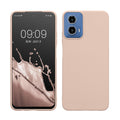 kwmobile Hülle kompatibel mit Motorola Moto G34 5G Hülle - weiches TPU Silikon Case - Cover geeignet für kabelloses Laden - Coconut Swirl Coconut Swirl  