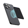 kwmobile Wallet Card Holder Compatible with Apple iPhone Series - Magnetic Card Case Compatible with MagSafe - Holder with Fabric Cover