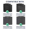 kwmobile Wallet Card Holder Compatible with Apple iPhone Series - Magnetic Card Case Compatible with MagSafe - Holder with Fabric Cover