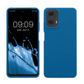 kwmobile Hülle kompatibel mit Motorola Moto G24 / E14 / G04 / G04s Hülle - Silikon Handy Case - Handyhülle weiche Oberfläche - kabelloses Laden - Blue Reef Blue Reef  