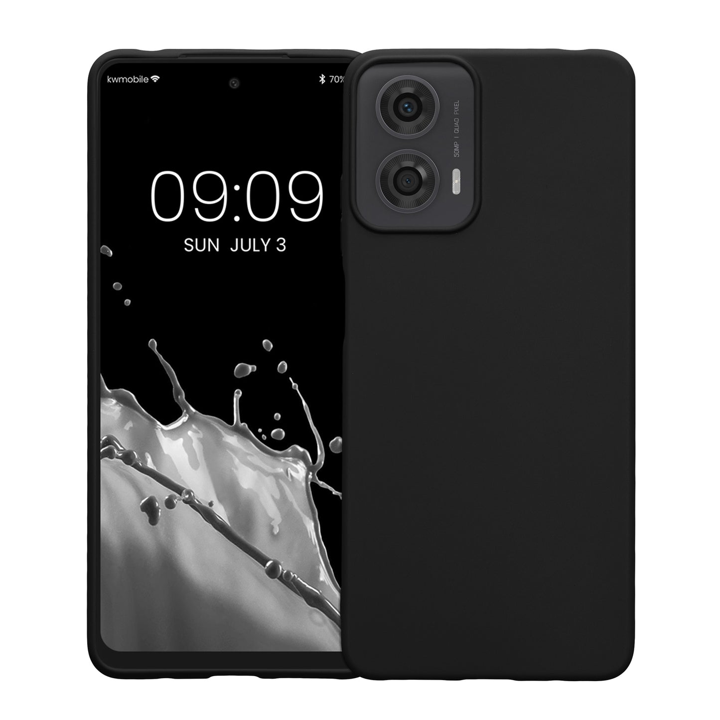 kwmobile Phone Case for Motorola Moto G24 / E14 / G04 / G04s Case - Wireless Charging - Protective Cover