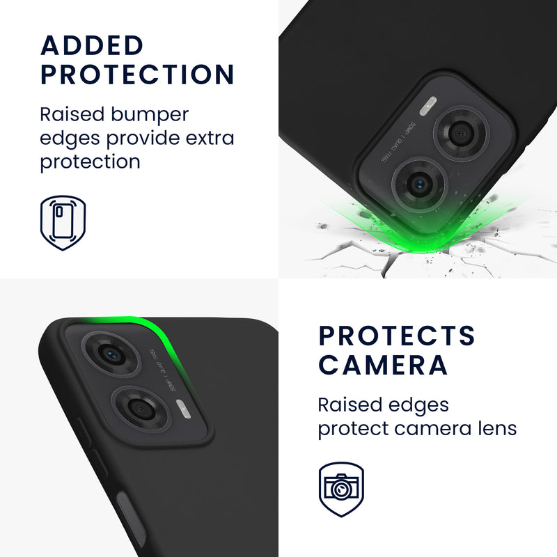 kwmobile Phone Case for Motorola Moto G24 / E14 / G04 / G04s Case - Wireless Charging - Protective Cover