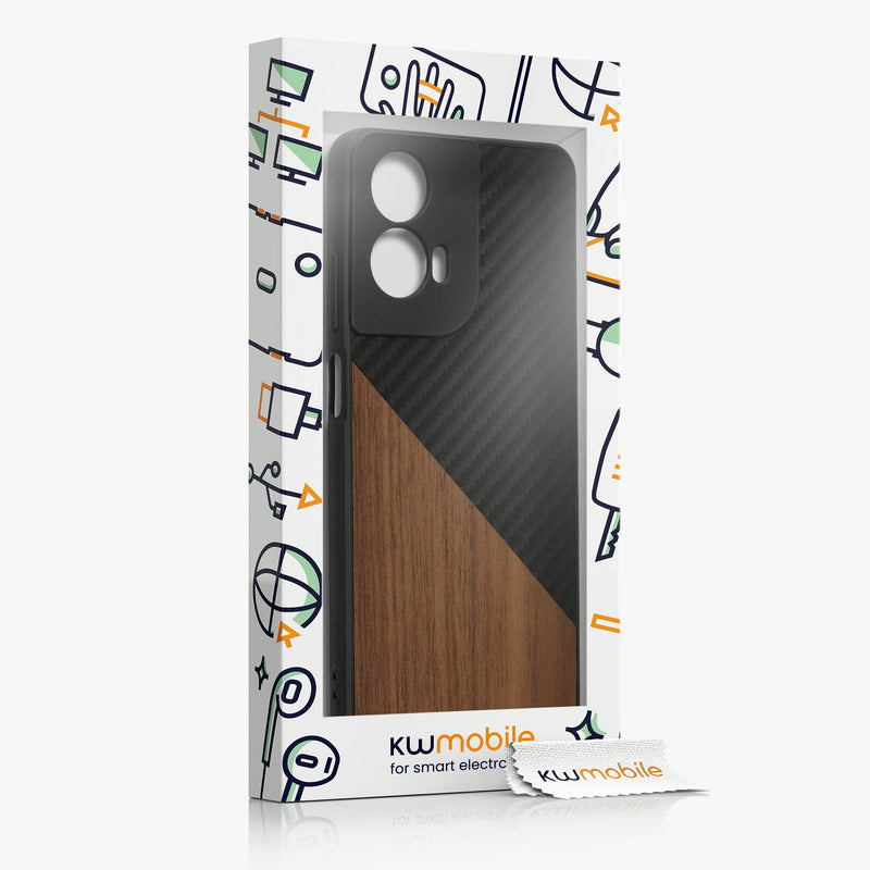 kwmobile Case Compatible with Motorola Moto G24 / E14 / G04 / G04s - Phone Case - Phone Protective Cover - Smartphone Cover