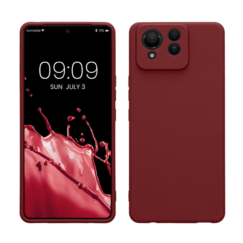 kwmobile Handyhülle kompatibel mit ASUS Zenfone 11 Ultra Hülle - Handy Case aus weichem Silikon in Bordeaux Violett Bordeaux Violett  