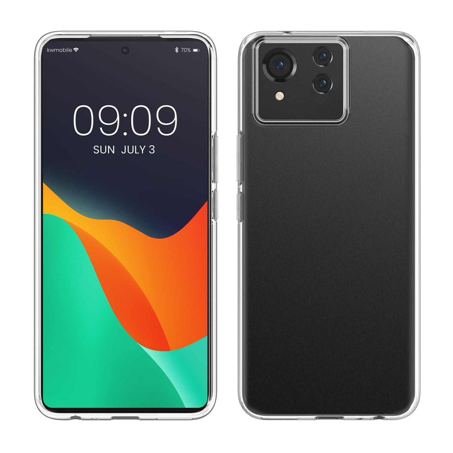 kwmobile Hülle kompatibel mit ASUS Zenfone 11 Ultra - Silikon Handyhülle transparent - Handy Case in Transparent Transparent  