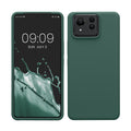 kwmobile Hülle kompatibel mit ASUS Zenfone 11 Ultra Hülle - Silikon Handy Case - Handyhülle weiche Oberfläche - kabelloses Laden - Tannengrün Tannengrün  