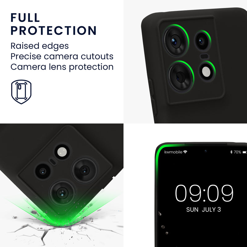 kwmobile Case for Motorola Edge 50 Pro - Soft Silicone Phone Cover - Protective Case