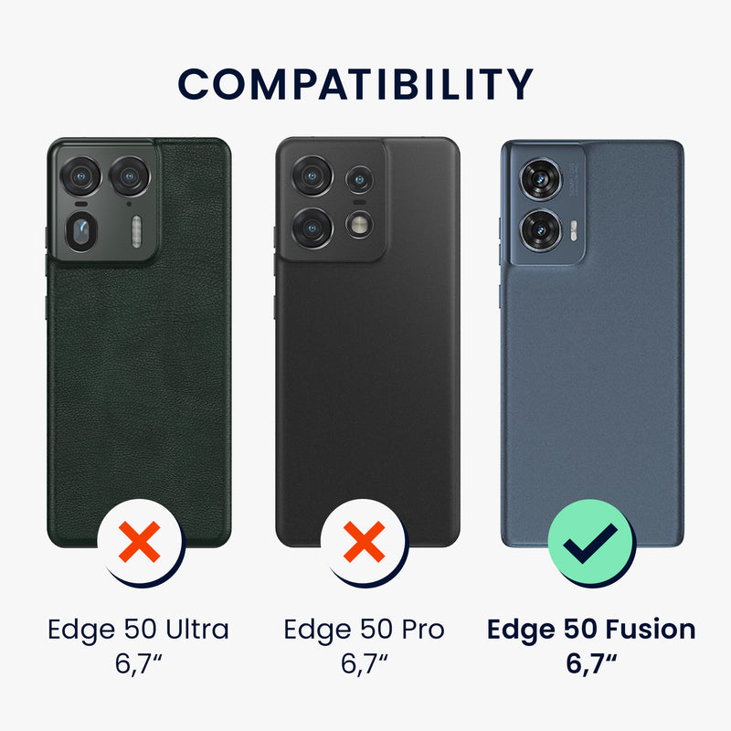 kwmobile Case Compatible with Motorola Edge 50 Fusion - Phone Cover