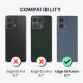 kwmobile Case for Motorola Edge 50 Fusion - Soft Silicone Phone Cover - Protective Case