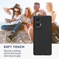 kwmobile Case for Motorola Edge 50 Fusion - Soft Silicone Phone Cover - Protective Case
