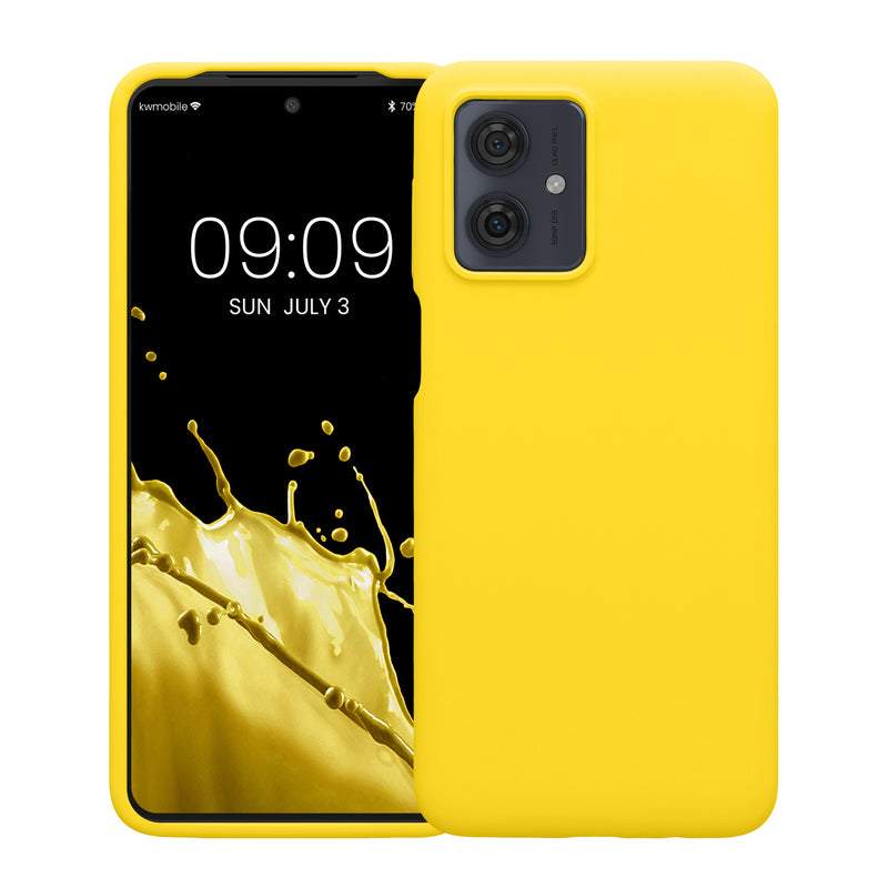 kwmobile Phone Case for Motorola Moto G64 5G Case - Silicone - Wireless Charging - Protective Cover