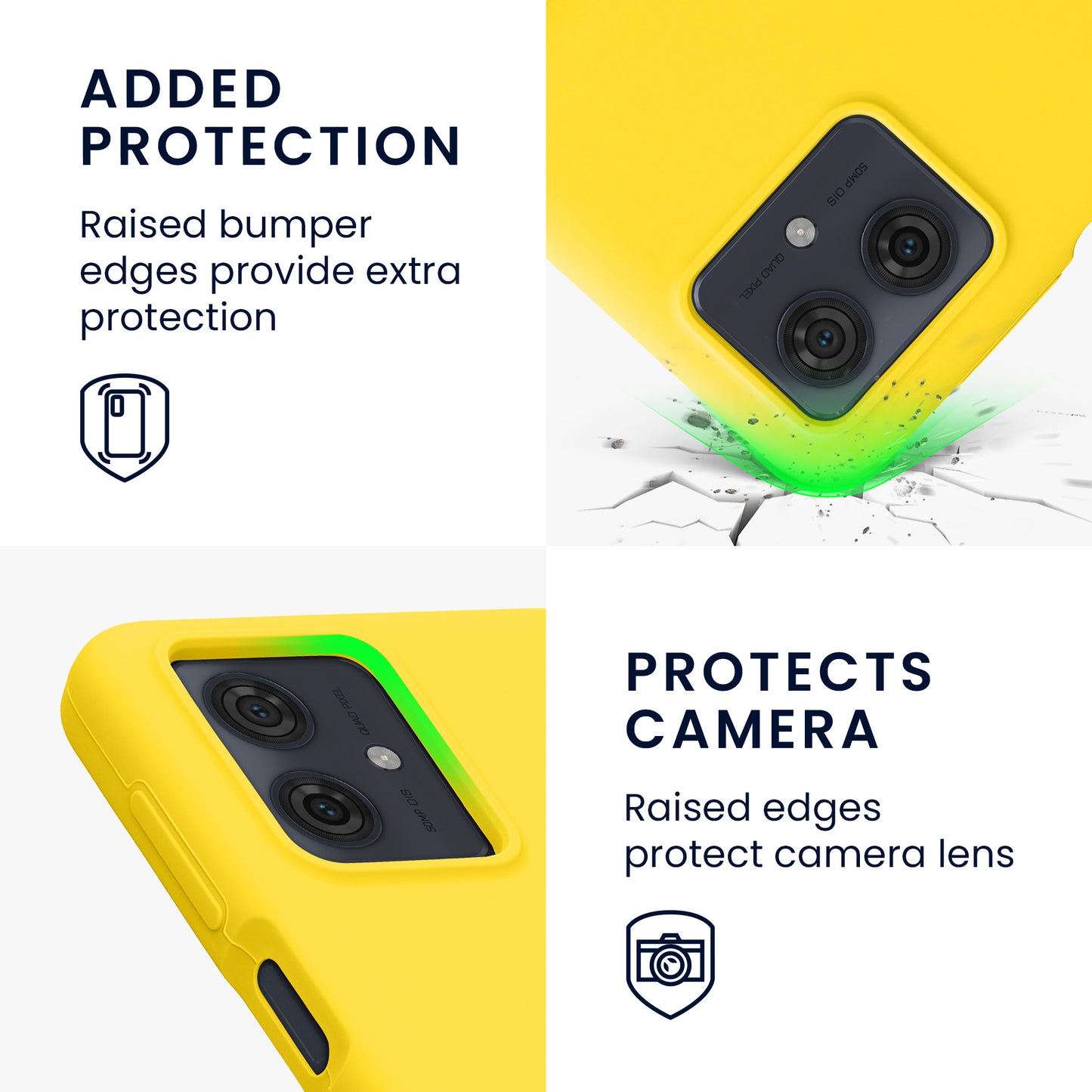 kwmobile Phone Case for Motorola Moto G64 5G Case - Silicone - Wireless Charging - Protective Cover