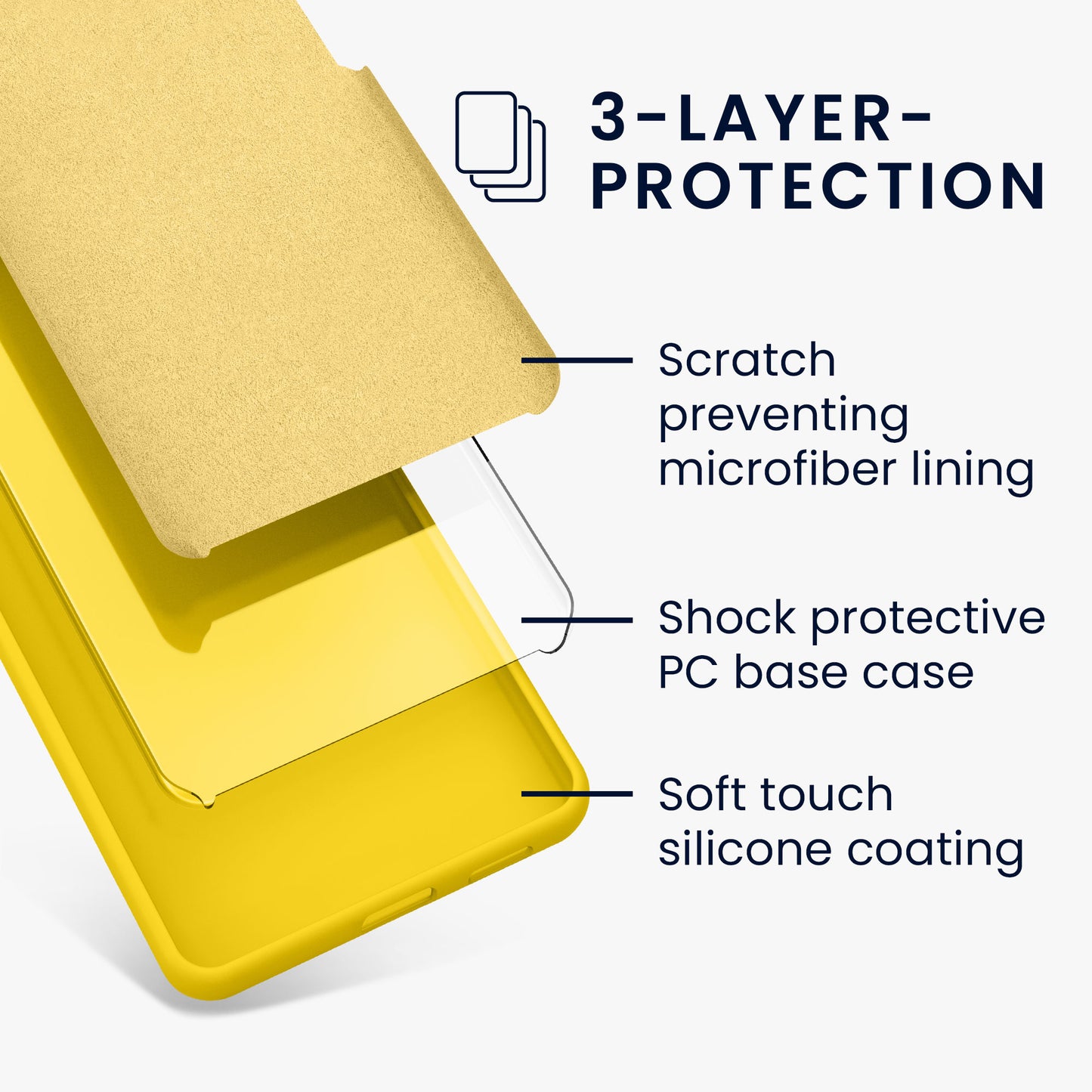 kwmobile Phone Case for Motorola Moto G64 5G Case - Silicone - Wireless Charging - Protective Cover