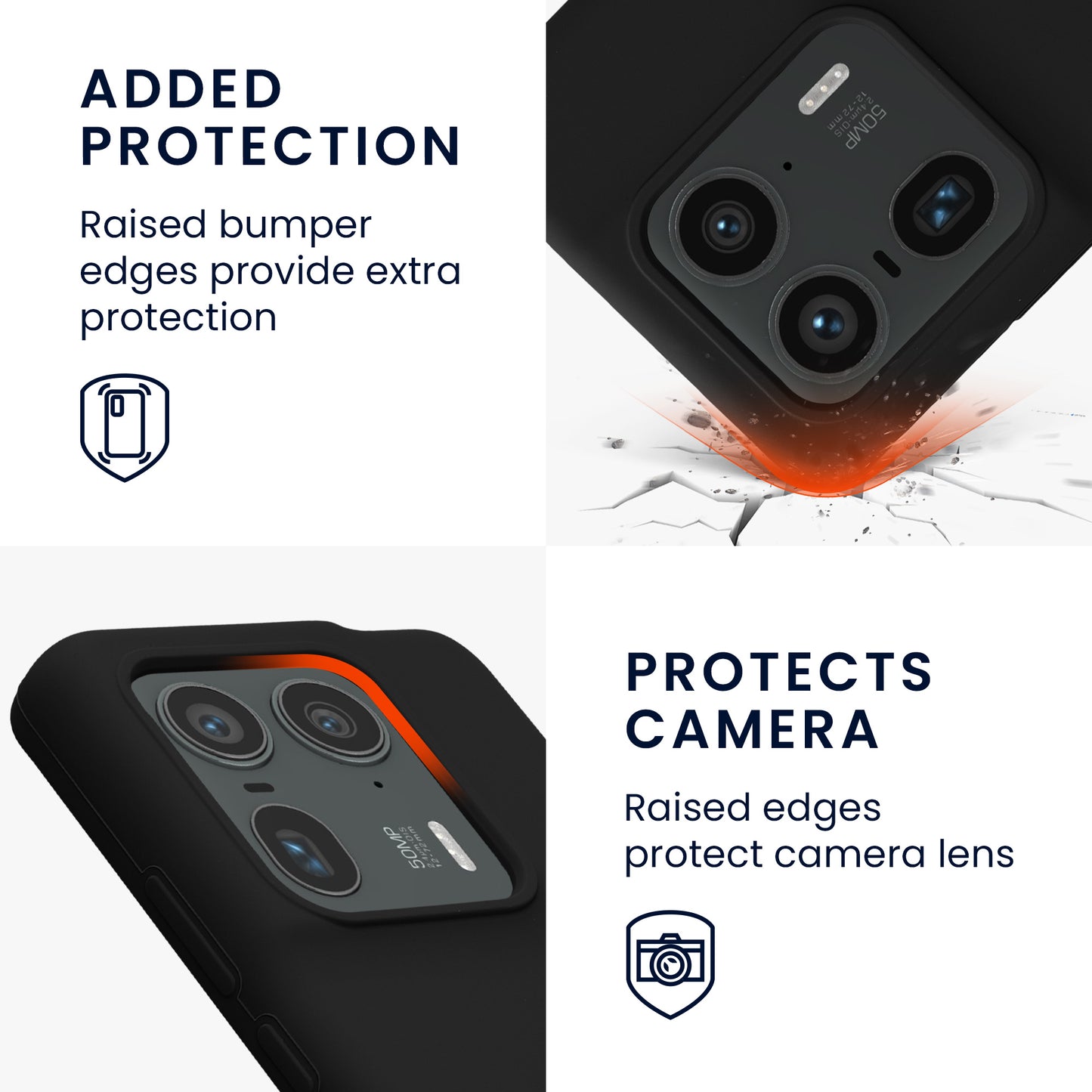 kwmobile Phone Case for Motorola Edge 50 Ultra - Silicone Case - Wireless Charging - Protective Cover